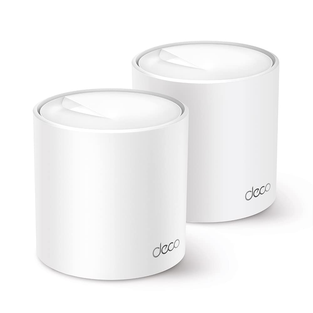 TP-Link Deco AX3000 WiFi 6 Mesh System (Deco X50) – Whole‑Home Coverage up to 4,500 sq ft, AI‑Driven Seamless Roaming, Gigabit Ethernet, HomeShield Security 2-Pack TP-Link