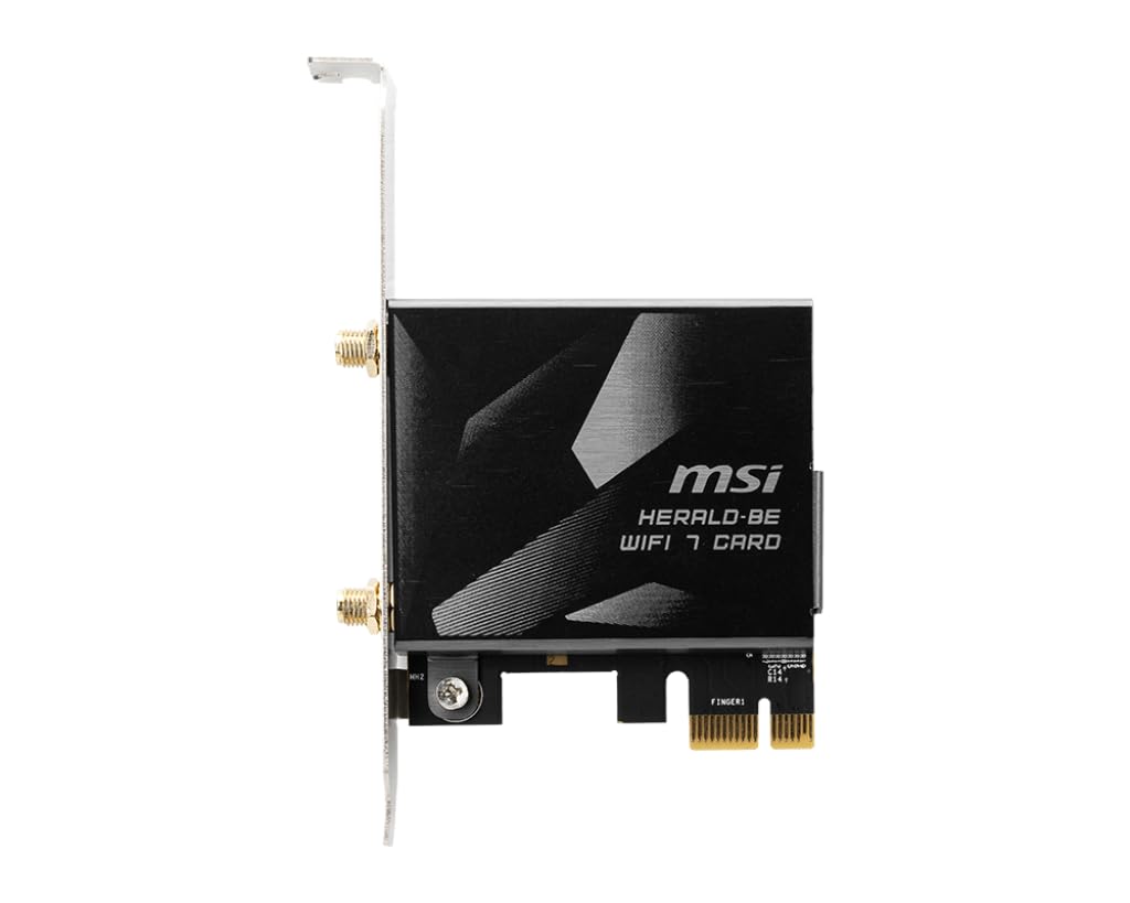 MSI Herald-BE WI-FI 7 MAX (Wi-Fi 7, 802.11BE, Bluetooth 5.4, PCIe, Multi-Link Operation Technology, External Antenna) MSI
