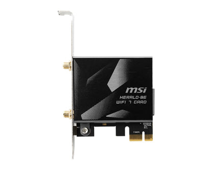MSI Herald-BE WI-FI 7 MAX (Wi-Fi 7, 802.11BE, Bluetooth 5.4, PCIe, Multi-Link Operation Technology, External Antenna) MSI