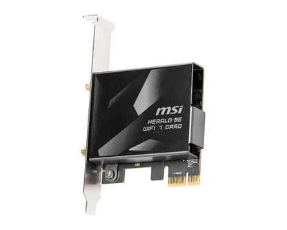MSI Herald-BE WI-FI 7 MAX (Wi-Fi 7, 802.11BE, Bluetooth 5.4, PCIe, Multi-Link Operation Technology, External Antenna) MSI