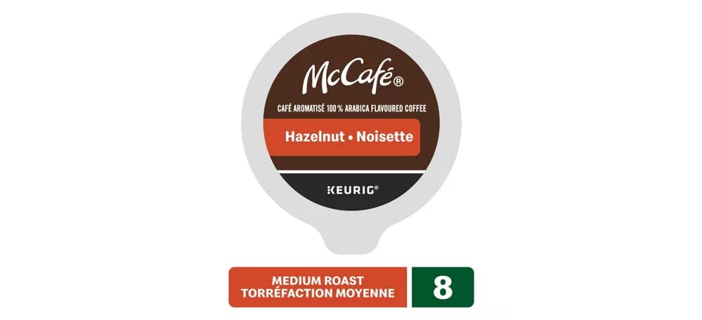 McCafé Variety Pack K-Cup Pods for Keurig Brewers, Medium Roast, Caramel, French Vanilla & Hazelnut, 24 Count