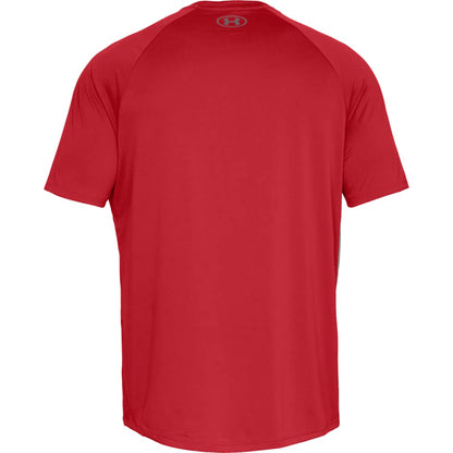 Under Armour mens Tech 2.0 Short-Sleeve T-Shirt , Red (600)/Graphite , Large