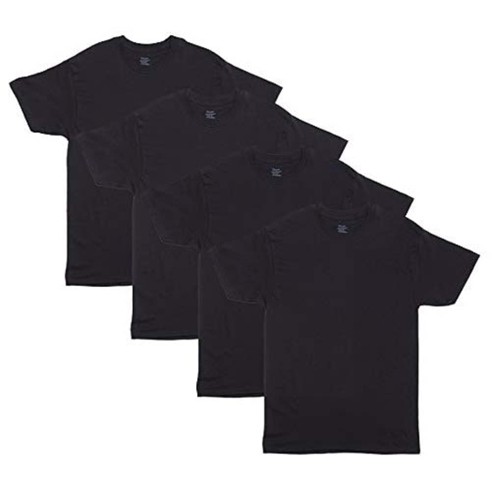 Hanes Men's 4 Pack FreshIQ Crewneck Undershirt, Assorted, X Large Hanes