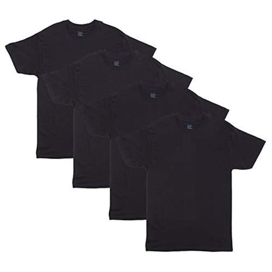 Hanes Men's 4 Pack FreshIQ Crewneck Undershirt, Assorted, Small Hanes