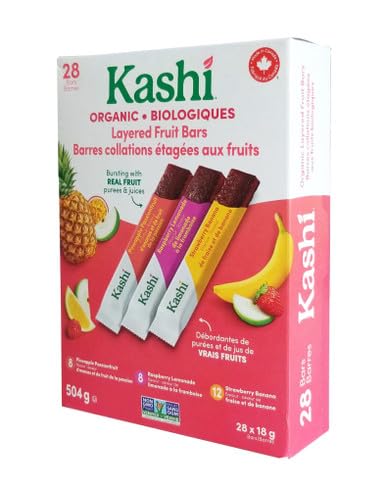 Kashi Organic Layered Fruit Bars, 28 Count (18g each)