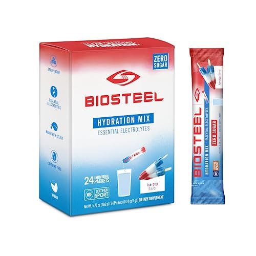 BioSteel Hydration Mix Ice Pop Flavour - 24 Single Serving Packets | Sugar-Free Canadian Sports Hydration