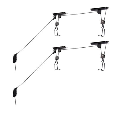 RAD Cycle Products Bike Hoist/Lift Bicycle Hoists, 2-Pack, Black