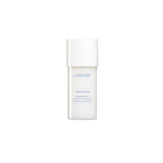 LANEIGE Cream Skin Toner & Moisturizer Mini: Lightweight Refillable Korean Milky Toner with Ceramide & Peptide for Hydration, Firming, & Barrier Support - Available at All In One Marketplace Canada