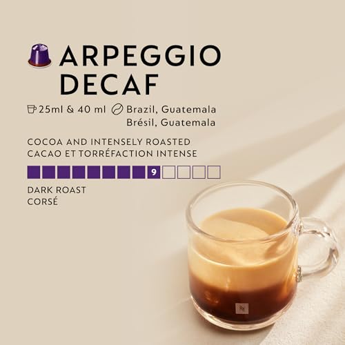 Nespresso Original Arpeggio Decaffeinato Coffee Capsules - 90 Pack