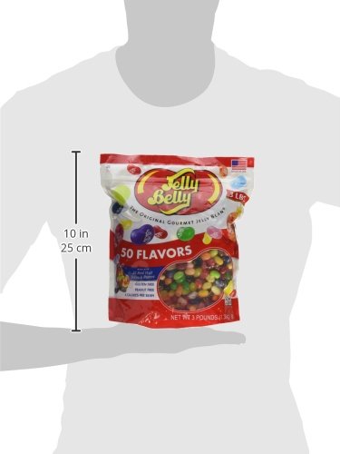 Jelly Belly 50 Flavor Assorted Gourmet Jelly Beans - 3 lb Bag