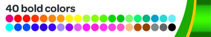 Crayola Ultra Clean Washable Markers, Broad Line Markers, Gifts, 40 Classic Colors Crayola