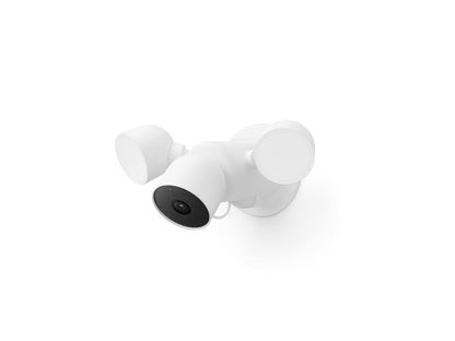 Google Nest Cam with Floodlight - Outdoor, Wired - Snow - 1-Pack