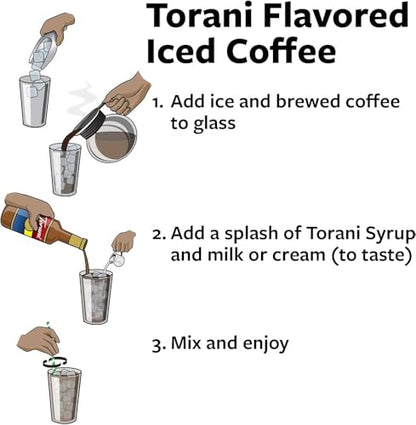 Torani Salted Caramel Syrup, 750ml Bottle, 2-Pack