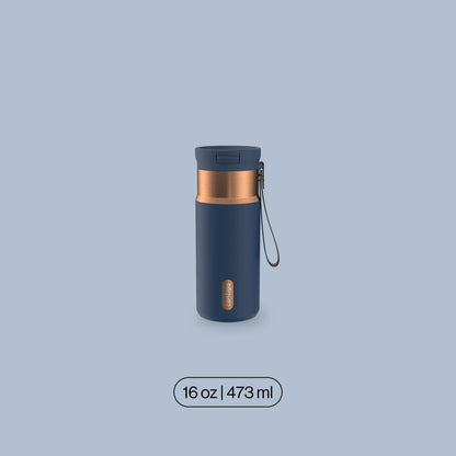 Contigo SnapSeal 16 oz Travel Mug w/Carry Strap | Vacuum-Insulated Stainless Steel for Hot Coffee & Tea or Cold Drinks | Spill-Proof Lid w/Straw Compatibility | BPA & Lead-Free | Dishwasher Safe 🍁 All In One Marketplace Canada