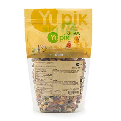 Yupik Organic Protein Boost Mix – 1kg Blend of Cashews, Almonds, Pumpkin Seeds, Walnuts & Cranberries