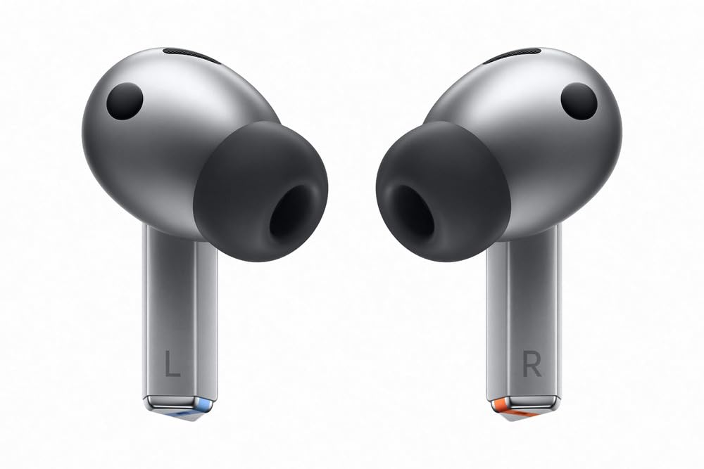 Samsung Galaxy Buds3Pro, Wireless Bluetooth Earbuds with Adaptive Noise Control, Sweat and Water Resistance, AI translator, Hi-Fi Sound, 360 Audio – Silver (CAD Version & Warranty) Samsung