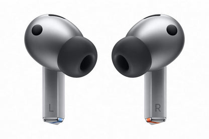 Samsung Galaxy Buds3Pro, Wireless Bluetooth Earbuds with Adaptive Noise Control, Sweat and Water Resistance, AI translator, Hi-Fi Sound, 360 Audio – Silver (CAD Version & Warranty) Samsung