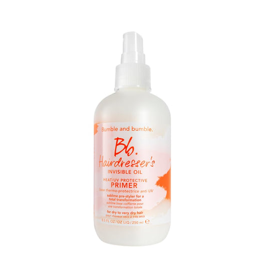 Bumble and bumble. Hairdresser's Invisible Oil Heat/UV Protection Leave-In Conditioner Hair Primer | Hydrating, Anti Frizz, Color Safe | Straight, Coily | With Argan Oil + Coconut Oil, 250 ml - Available at All In One Marketplace Canada