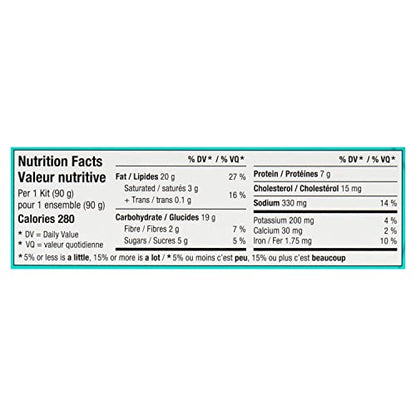 Clover Leaf Classic Tuna Salad Snack Kit - 90g Box, Pack of 12 - 7g Protein - Wild-Caught Skipjack with Crackers & Spoon