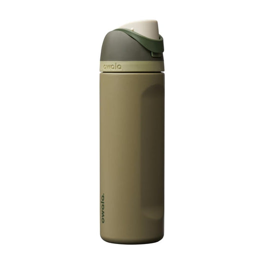 Owala FreeSip Insulated Stainless Steel Water Bottle with Straw, BPA-Free Sports Water Bottle, Great for Travel, 24 Oz, Off Road