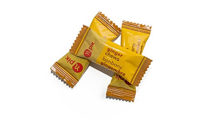 Yupik Ginger Chews - 1 kg Individually Wrapped Soft & Chewy Candy with Real Ginger