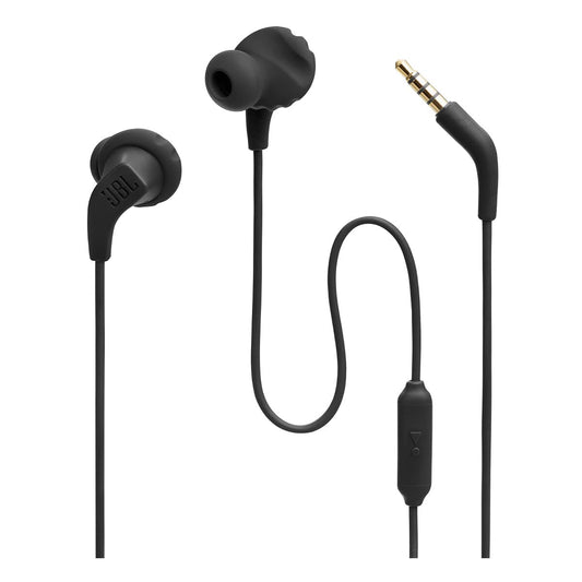 JBL Endurance Run 2 Wired - Waterproof in-Ear Sport Headphones - Black - Available at All In One Marketplace Canada