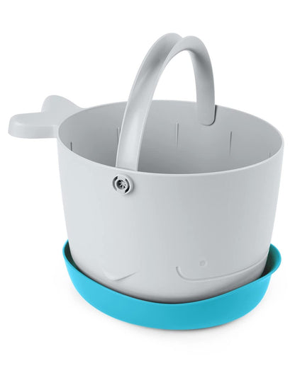 Skip Hop Bath Toy Storage, Moby Stowaway Bucket, Grey Skip Hop