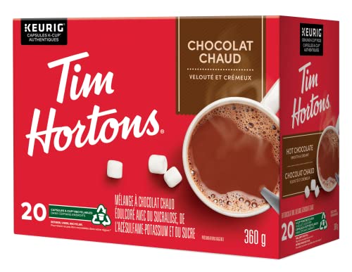 Tim Hortons Hot Chocolate K-Cup Pods, 20 Single Serve Capsules