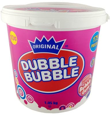 Dubble Bubble Gum 175-Count Bulk Pack (1.05 kg)