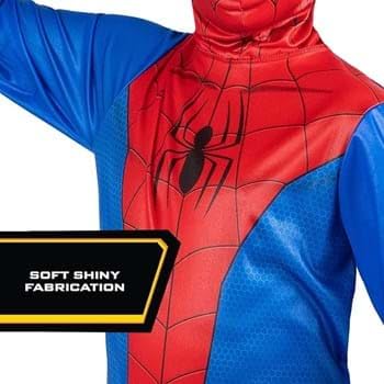 Marvel Spider-Man Official Youth Halloween Costume - Printed Jumpsuit with Fabric Mask (S) Red
