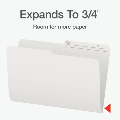 Pendaflex File Folders - Ivory/White Colour File Organizers, 1/2 Cut Tab, Legal Size, Durable Paper Stock, 100/Box, Ideal for Office, Home, and School Organization Pendaflex