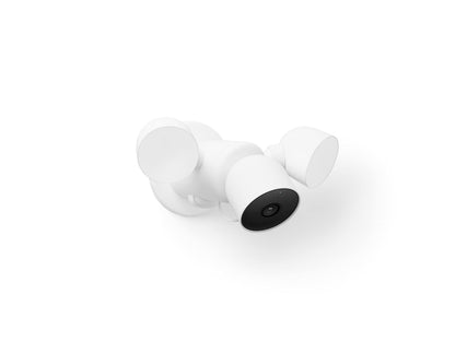 Google Nest Cam with Floodlight - Outdoor, Wired - Snow - 1-Pack