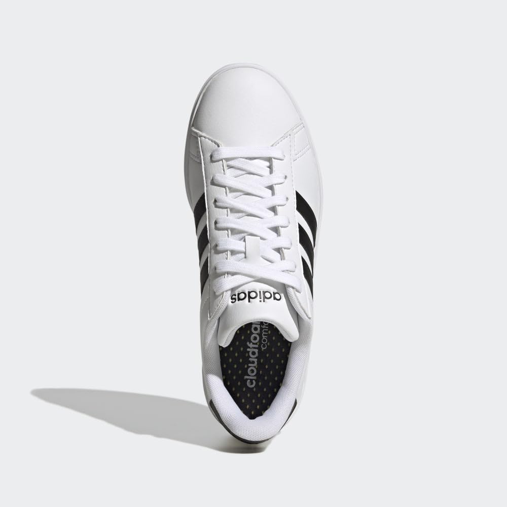 Adidas Women's Grand Court 2.0, White/Core Black/Core Black, 9.5 adidas