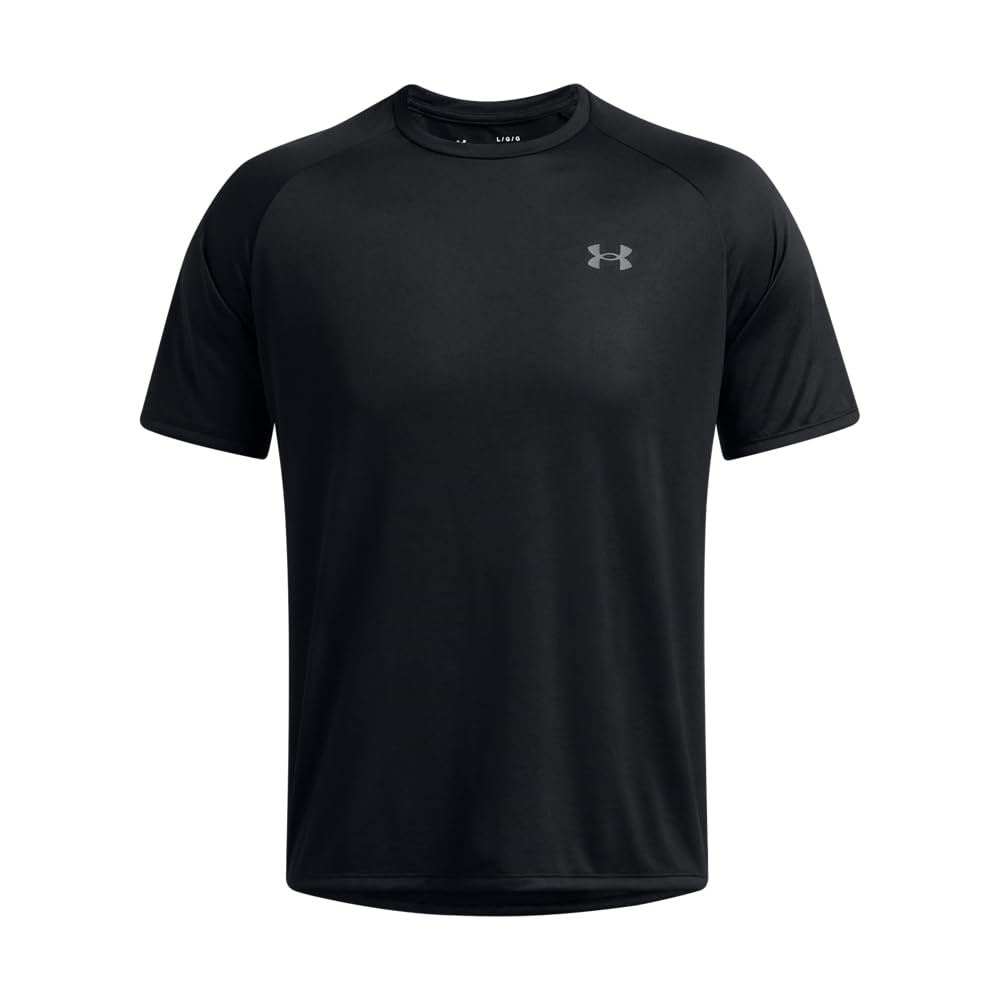 Under Armour mens Tech 2.0 Short-Sleeve T-Shirt , Black (001)/Graphite , Medium
