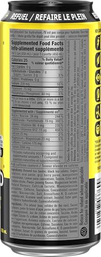 MONSTER ENERGY Rehab Tea + Lemonade, 458 mL Cans (12 Pack) – Non-Carbonated Energy Drink