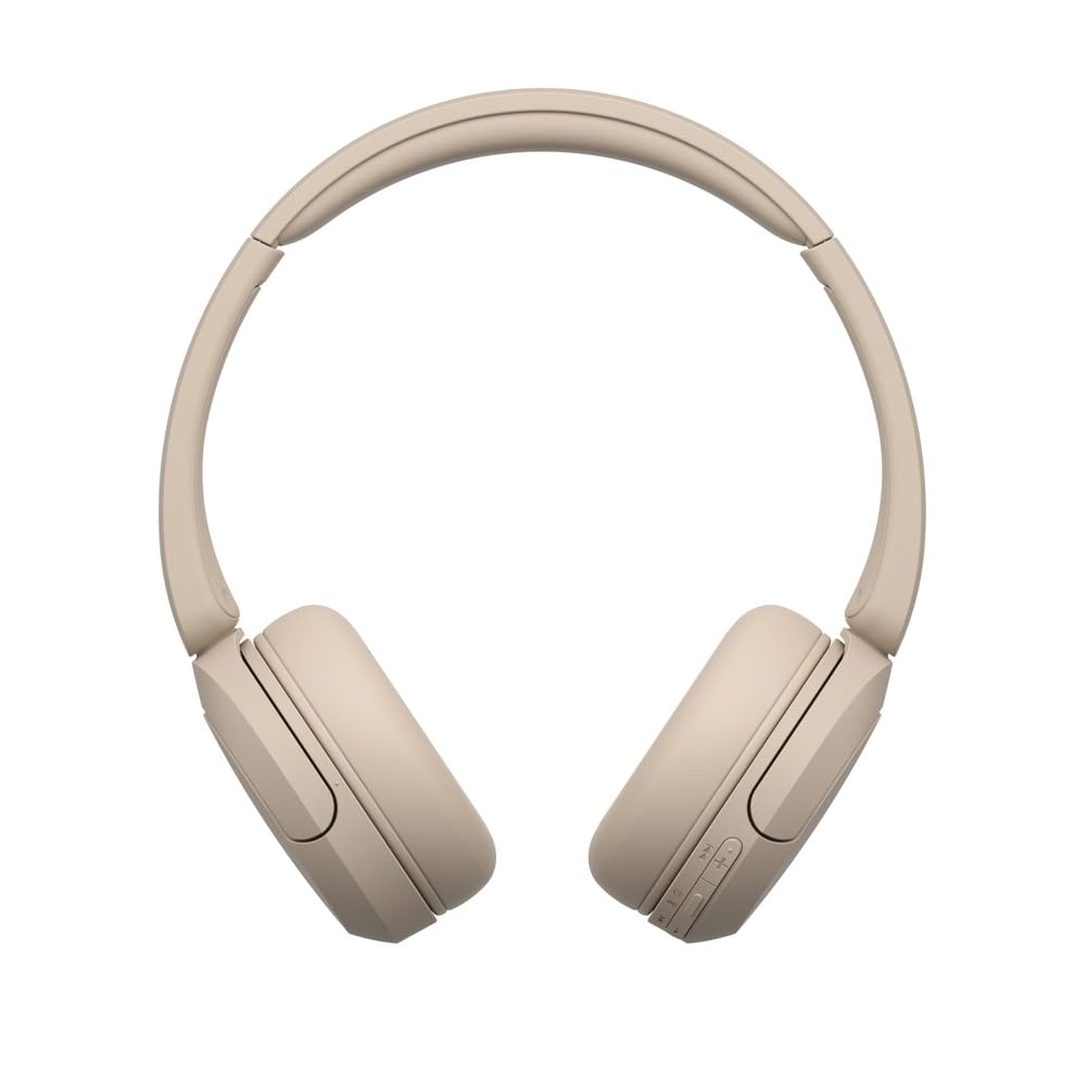 Sony WH-CH520 Wireless Headphones Bluetooth On-Ear Headset with Microphone, Cappuccino