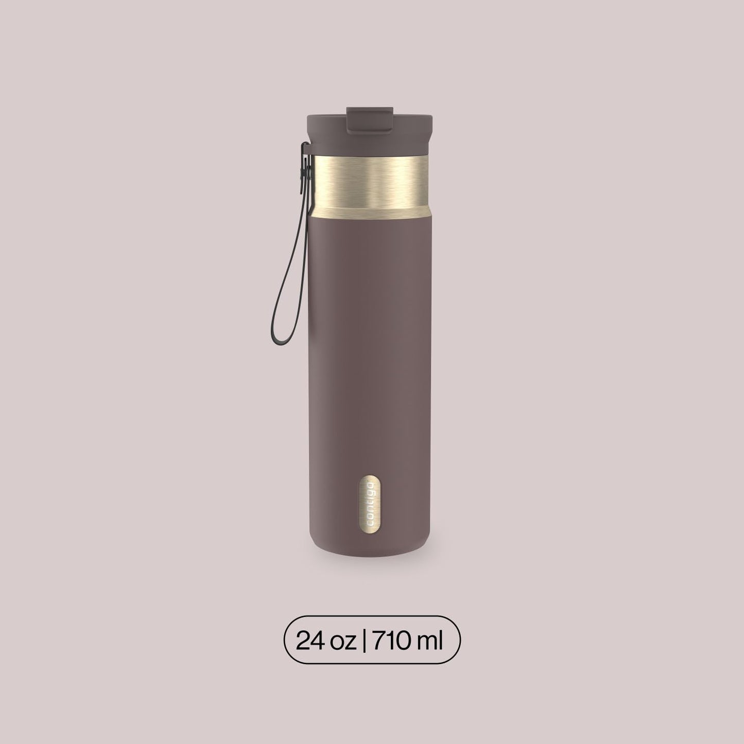 Contigo DualSip 24 oz Water Bottle w/Carry Strap & 2-Way Lid (Drink from Straw or Spout) | Vacuum-Insulated Stainless Steel for Cold Drinks | 100% Leakproof | BPA & Lead-Free | Dishwasher Safe 🍁 All In One Marketplace Canada