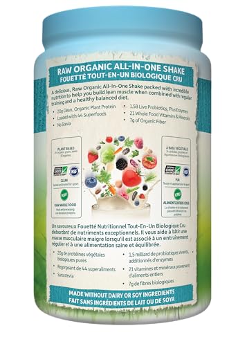 Garden of Life Raw All-in-One Nutritional Shake – Lightly Sweet (28 Servings, 1038g)
