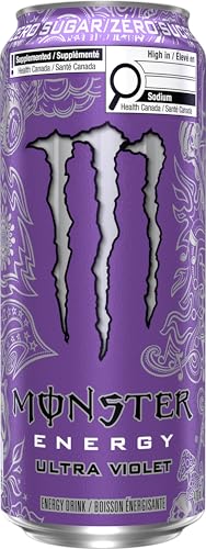 Monster Ultra Violet Energy Drink, 473 mL Cans (12 Pack) – Zero Sugar