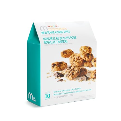 Milkmakers New Mama Oatmeal Chocolate Chip Cookie Bites – 10 Pack (570g)