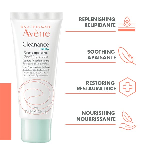 Eau Thermale Avene Cleanance Hydra Soothing Rich Moisturizer, 40 ml