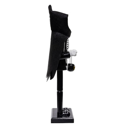 Kurt Adler 15-inch Wooden Halloween Skull Nutcracker