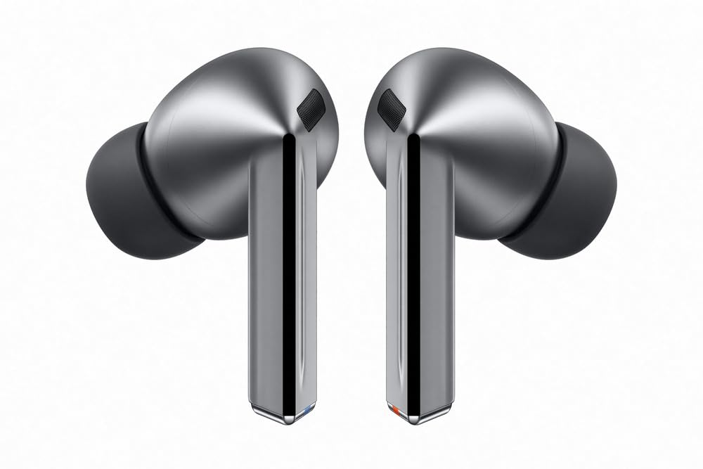 Samsung Galaxy Buds3Pro, Wireless Bluetooth Earbuds with Adaptive Noise Control, Sweat and Water Resistance, AI translator, Hi-Fi Sound, 360 Audio – Silver (CAD Version & Warranty) Samsung