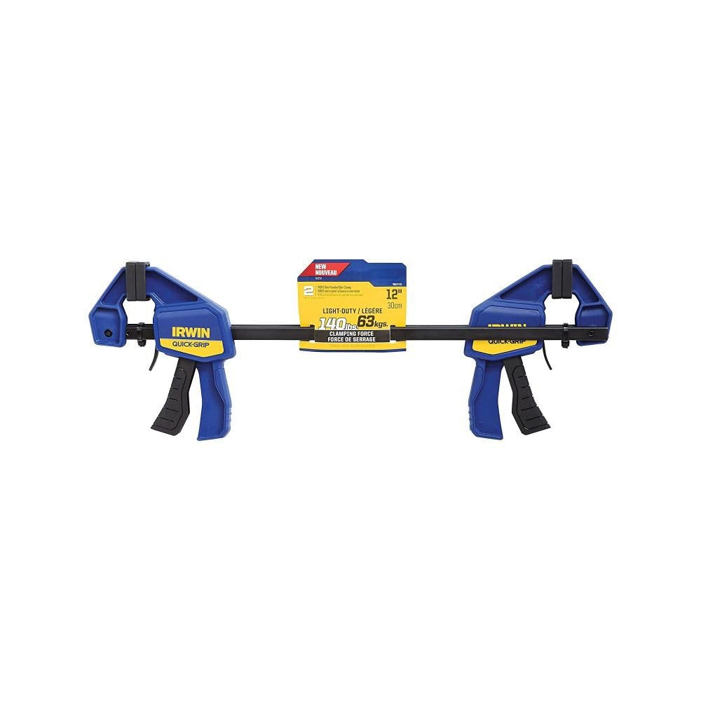IRWINQUICK-GRIPOne-Handed Mini Bar Clamp 2 Pack, 12", 1964745