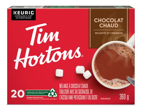 Tim Hortons Hot Chocolate K-Cup Pods, 20 Single Serve Capsules