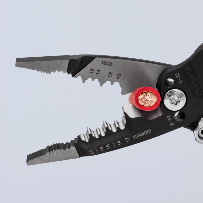KNIPEX Tools 13 72 8 Forged Wire Stripper 10-20 AWG, 8"