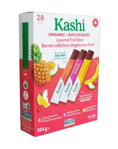 Kashi Organic Layered Fruit Bars, 28 Count (18g each)