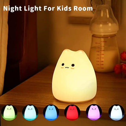 ZKLiLi Kids Night Light Cat Lamp, Kitty Night Light for Kids Silicone Kawaii lamp Cute Nightlight for Toddler Baby Girl Birthday Gifts, Halloween Christmas Gifts 🍁 All In One Marketplace Canada