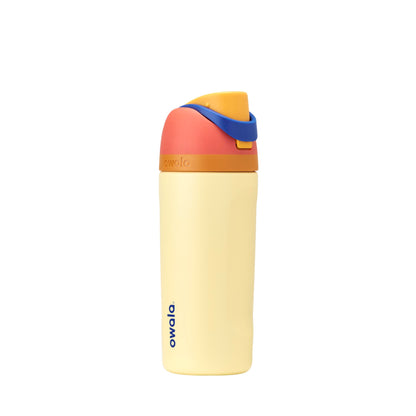 Owala Gourde Isotherme en Acier Inoxydable FreeSip pour Enfants avec Paille, Bouteille de Sport sans BPA, Idéale pour les Voyages, 470 ml, Misty Horizon