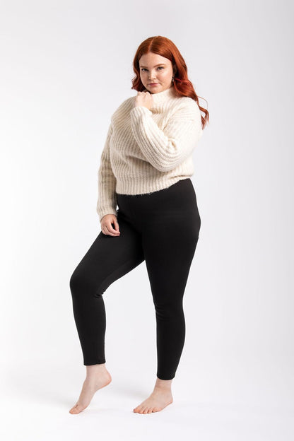 Just Cozy Fur Lined Leggings Fleece Lined Pants Women Winter Leggings Fur Lined Pants Black Leggings (CA/US, Alpha, Medium, Large, Regular, Regular) 🍁 All In One Marketplace Canada